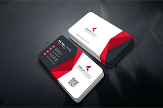 design a modern corporate print ready business card