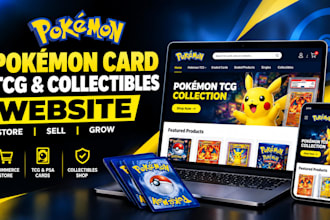 build pokemon card store, tcg, psa grading and collectibles ecommerce website