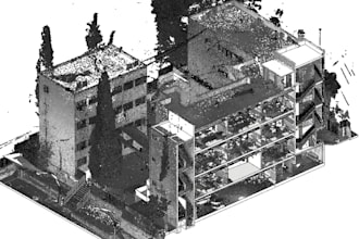 convert revit bim model, lidar processing from 3d laser scanned point cloud, rcp