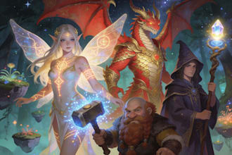 paint fantasy digital art illustration and characters