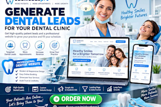 generate dental leads dentist dental clinic doctor  and build dentist website