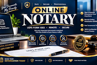 notarize usps form 1583 online same day notary public legal documents fast
