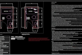 draft and do bathroom remodel