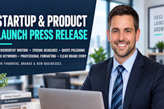 write a press release for your startup or product launch