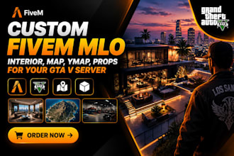 create custom fivem mlo interior, map, ymap, props for your gta v server