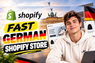 do fast german shopify store design or redesign