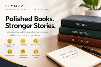 edit format and proofread your manuscript