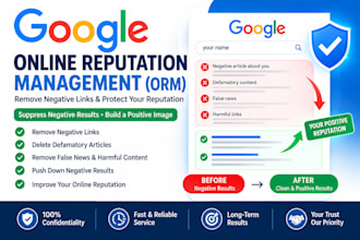 do online reputation management, ORM, services to suppress negative links