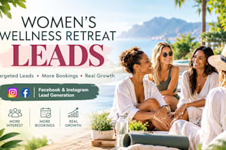 women wellness retreat leads marketing women retreat leads facebook google ads