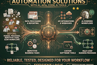 automate workflows, tasks and processes with ai and custom software tools