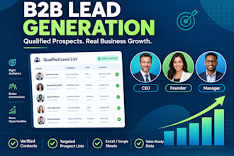 build b2b prospect lists for saas, IT and marketing agencies