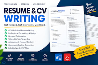 create a professional resume tailored to your career