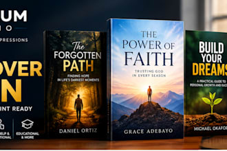 design a professional book cover for paperback and ebook
