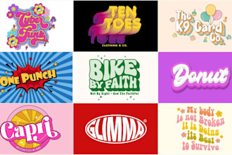 draw a unique psychedelic vintage retro logo