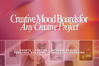 curate mood boards to kickstart your event or brand