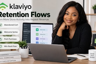 setup klaviyo flows for abandoned cart welcome post purchase and winback