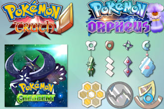 make you pokemon art logo draft league team, banner,