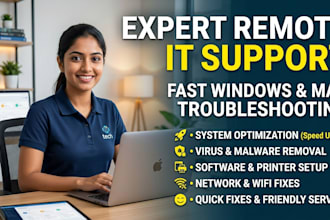provide remote technical support for windows and mac computer issues