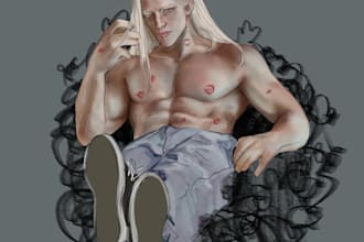draw custom character oc and fantasy illustrations