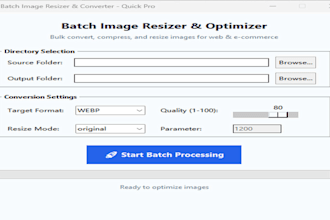 batch resize and convert your images in python