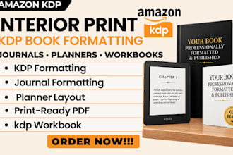 format low content book journal planner workbook for kdp paperback