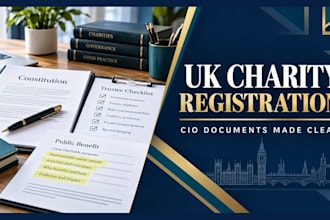 prepare your UK cio charity registration application with the charity commission
