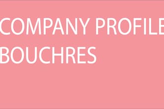 design a custom company profile ,business brochure, booklet,