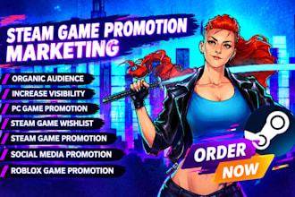 boost steam game wishlist, steam game promotion, indie steam game marketing