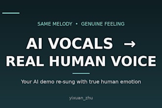 replace your suno ai vocals with real human female singing