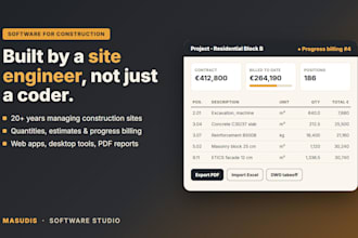 build custom software for construction companies