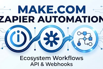 build advanced make com scenarios and zapier automations