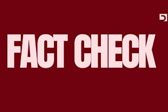 professionally fact check your documents
