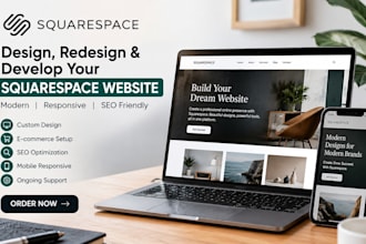 design, redesign and develop a professional squarespace website