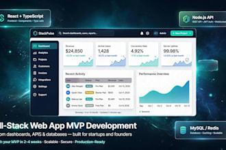 build your full stack web app mvp with react and nodejs