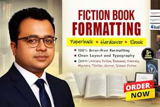 format fiction novel for amazon KDP and ingramspark
