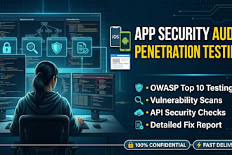 perform app security audit and penetration testing with report