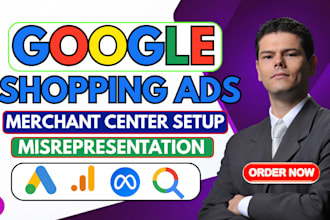 fix google merchant center suspension or fix misrepresentation and shopping ads