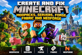 create and fix minecraft modpacks, servers, forge, fabric and neoforge