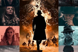 create a professional movie poster design, film poster