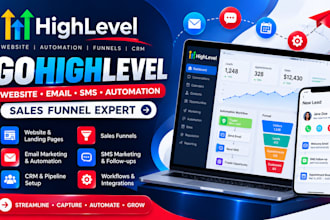 gohighlevel ghl go high level website email sms automation sales funnel  expert