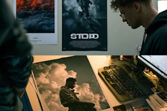 design a professional movie poster