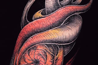 create unique custom tattoo any tattoo design, tattoo artist