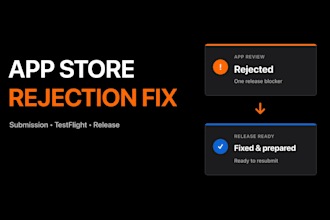 fix app store rejection or submit your ios app