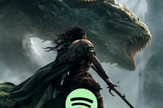create surreal and fantasy album cover artwork
