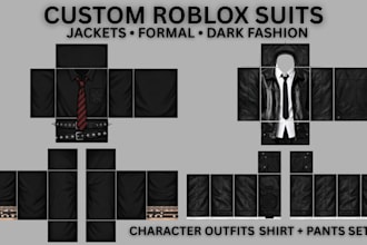 design custom roblox suits, jackets, outfits and clothing