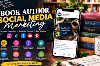 book author social media marketing manager bookstagram content creator video ads