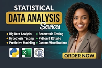 perform statistical data analysis on big data using python and rstudio
