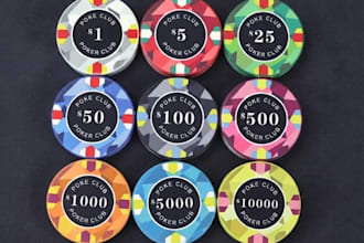design a professional poker chip or poker logo