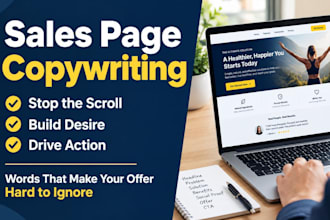 write high converting sales page copy for coaching