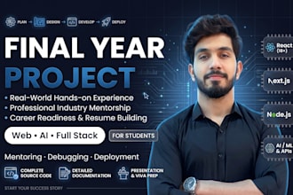 mentor and build your final year project web app with react, next js and node